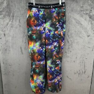 Spyder Dawn Pants Cosmic Tye Dye‎ Print Skiing Snowboarding Womens Large Pockets